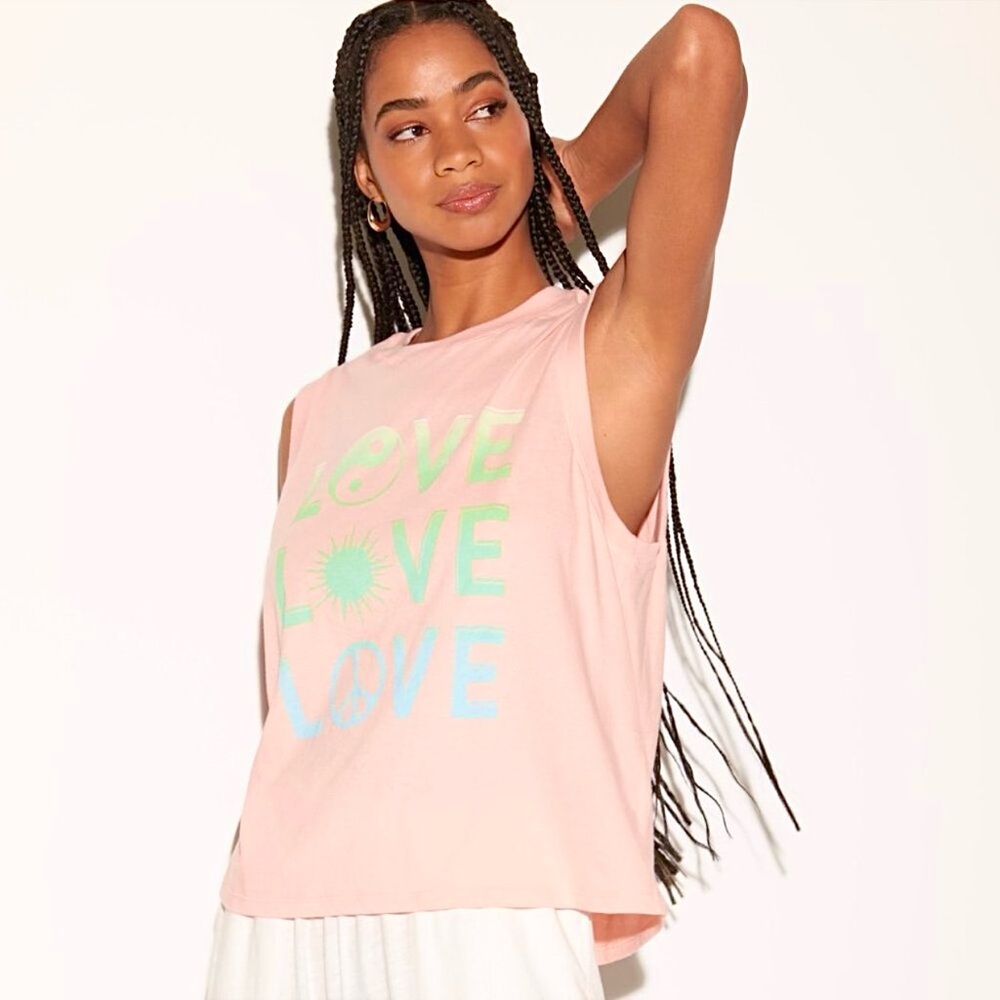 NWT Spiritual Gangster Beloved Graphic Bowery Tank Top
